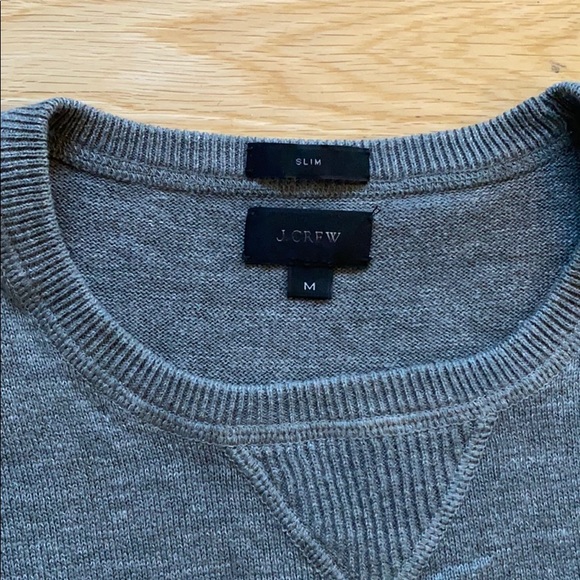 J Crew Grey Slim Fit Sweater Size M - Picture 2 of 3